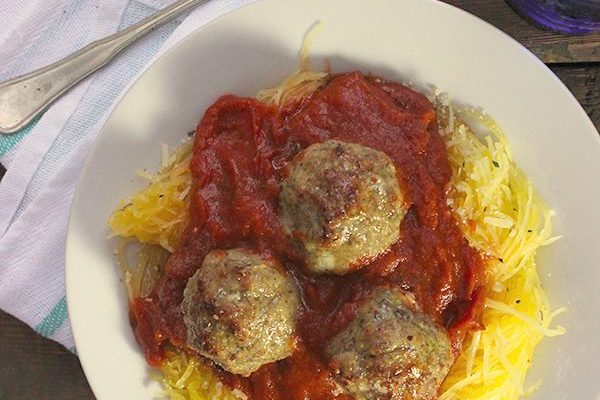 Skinny Spaghetti and Meatballs